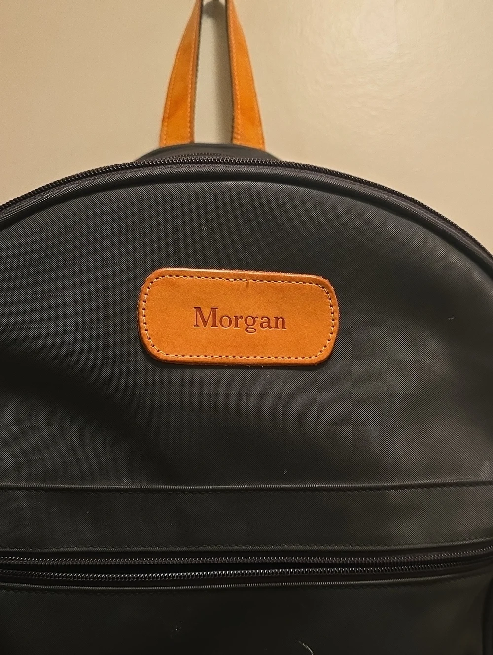 Black Jon Hart Backpack with Tan Accents